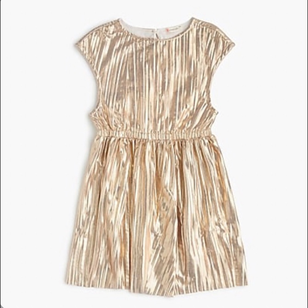 NWT crewcuts gold dress